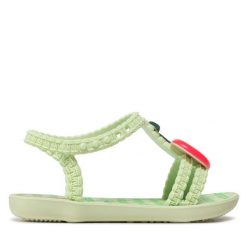 Sandały Ipanema. Zielone sandały dziewczęce Ipanema, bez zapięcia. Za 69.99 zł.