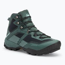 Buty trekkingowe męskie Mammut Ducan II High GTX deep. Zielone trekkingi męskie Mammut, trekkingowe. Za 839.99 zł.