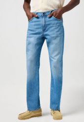 MESKIE SPODNIE WRANGLER FRONTIER COASTAL BREEZE 112362453. Spodnie materiałowe męskie Wrangler, l, bez wzorów, z jeansu. Za 219.99 zł.