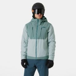 Kurtka narciarska Helly Hansen Alpha 4.0. Zielone kurtki męskie Helly Hansen, na zimę, m, bez wzorów, sportowe, bez kaptura. W wyprzedaży za 1,668.50 zł.