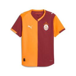 Męska autentyczna koszulka domowa Galatasaray SK 25/26 PUMA. Brązowe koszulki sportowe męskie Puma, m, bez wzorów, z materiału, bez kołnierzyka, bez ramiączek, do piłki nożnej. Za 639.00 zł.