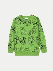 Coccodrillo Bluza ZC4132101GBK Zielony Regular Fit. Zielone bluzy dla chłopców COCCODRILLO, bez wzorów, z bawełny, bez ramiączek, bez kaptura. Za 49.90 zł.