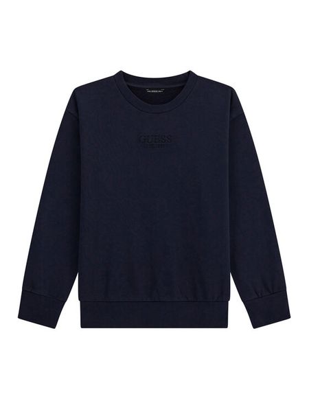 Guess Bluza L5YQ22 KAV34 Granatowy Regular Fit. Niebieskie bluzy dla chłopców Guess, z aplikacjami, bez ramiączek, bez kaptura. Za 194.99 zł.