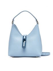 Furla Torebka Iride Mini WE00876 ARE000 KH CDZ00 Błękitny. Niebieskie torebki do ręki damskie Furla, bez wzorów, ze skóry, bez dodatków. Za 1,019.00 zł.