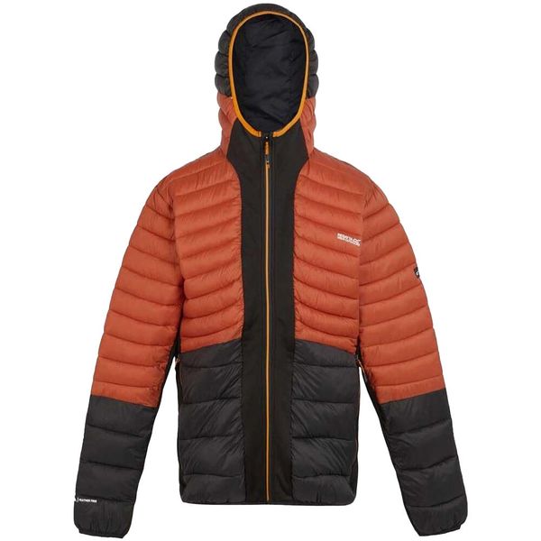 Męska Kurtka Leedre Hybrid Padded Jacket. Czarne kurtki męskie Regatta, l, bez wzorów, z elastanu, z kapturem. Za 153.99 zł.