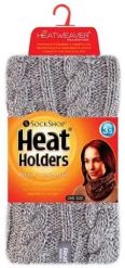 Damski zimowy komin na szyję jasnoszary - Heatweaver, One Size. Szare szaliki i chusty damskie HEAT HOLDERS, na zimę, bez wzorów, z dzianiny. Za 176.99 zł.