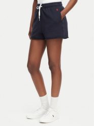 Polo Ralph Lauren Szorty sportowe 211965103004 Granatowy Straight Fit. Niebieskie szorty sportowe damskie Polo Ralph Lauren, m, bez wzorów, z bawełny, sportowe. Za 599.99 zł.