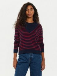 Tommy Jeans Sweter Essential DW0DW18670 Kolorowy Regular Fit. Swetry damskie Tommy Jeans, xs, bez wzorów, z bawełny, bez kołnierzyka, bez ramiączek, bez kaptura. Za 229.99 zł.