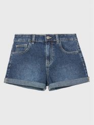 United Colors Of Benetton Szorty jeansowe 4XA2C9010 Granatowy Regular Fit. Niebieskie spodenki dla dziewczynek United Colors Of Benetton, bez wzorów, z bawełny. Za 79.99 zł.