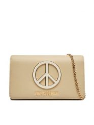 LOVE MOSCHINO Torebka JC4296PP0PK1412A Kremowy. Białe kopertówki damskie Love Moschino, bez wzorów, ze skóry, bez dodatków. Za 789.99 zł.