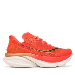 Buty do biegania Saucony. Pomarańczowe obuwie sportowe damskie Saucony, w ażurowe wzory, do biegania. Za 699.99 zł.