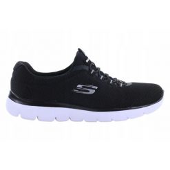 Buty na co dzień damskie SKECHERS SUMMITS wsuwane. Czarne obuwie sportowe damskie Skechers, bez wzorów, trekkingowe, Skechers Sport. Za 226.00 zł.