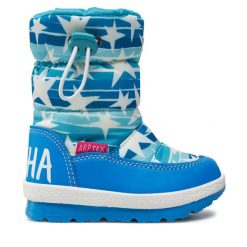 Śniegowce Agatha Ruiz de la Prada. Niebieskie śniegowce dziewczęce Agatha Ruiz de la Prada, bez zapięcia. Za 229.99 zł.