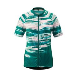 Damski jersey Gonso Copedello. Zielone koszulki sportowe damskie Gonso, bez wzorów, z jersey, bez kołnierzyka, bez ramiączek, rowerowe. Za 365.50 zł.