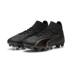 Buty piłkarskie męskie Puma Ultra Pro Fg ag. Brązowe buty sportowe męskie Puma, z materiału, bez zapięcia, do piłki nożnej. Za 349.09 zł.
