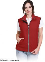Reis VHONEY-L bezrękawnik damski polarowy, kołnierz ze stójką - ciemnoczerwony L. Czerwone kurtki damskie Reis, l, bez wzorów, z polaru, bez kaptura. Za 64.47 zł.