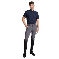 Spodnie jeździeckie o średniej przyczepności Premier Equine Ludis. Szare spodnie sportowe męskie PREMIER EQUINE, m, bez wzorów, z jersey, do jazdy konnej. Za 400.50 zł.
