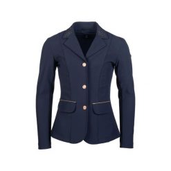 Kurtka konkursowa dziewczęca HKM Kids Flora. Niebieskie kurtki i płaszcze dla dziewczynek HKM KIDS, bez wzorów, z tkaniny, bez kaptura. Za 400.50 zł.