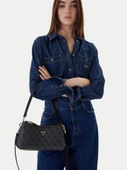 Guess Torebka Noelle II Mini HWBG96 72730 Szary. Szare torebki do ręki damskie Guess, z aplikacjami, ze skóry, bez dodatków. Za 589.99 zł.