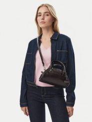 Guess Torebka V6BZ07 W4597 Brązowy ciemny. Brązowe torebki do ręki damskie Guess, z aplikacjami, bez dodatków. Za 344.99 zł.