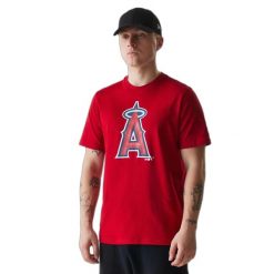 T-shirt Anaheim Angels Nos MLB Regular. Czerwone t-shirty męskie New Era, m, bez wzorów, bez kołnierzyka. Za 193.50 zł.