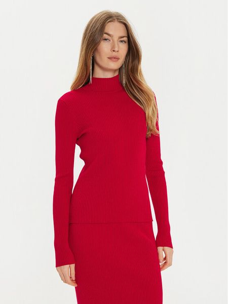 TWINSET Sweter 242TT3022 Czerwony Slim Fit. Czerwone swetry damskie Twinset, l, bez wzorów, z syntetyku, bez kołnierzyka, bez ramiączek, bez kaptura. Za 409.99 zł.