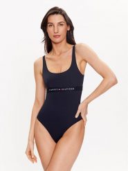 Tommy Hilfiger Strój kąpielowy UW0UW04126 Granatowy. Niebieskie kostiumy jednoczęściowe damskie Tommy Hilfiger, xl, bez wzorów, z syntetyku. Za 399.99 zł.
