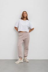 LEKKIE SPODNIE CELINE CAFFE LATTE S - Flawless. Spodnie dresowe damskie Flawless, s, bez wzorów, z bawełny. Za 155.00 zł.