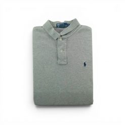 Second life - Polo Ralph Lauren koszulka męska z krótkim rękawem - Stan dobry. Szare koszulki polo męskie Ralph Lauren, l, bez wzorów, z materiału, klasyczne, bez ramiączek. Za 106.46 zł.