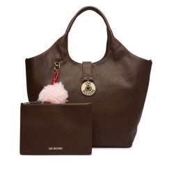 Torebka LOVE MOSCHINO. Brązowe torebki do ręki damskie Love Moschino, bez wzorów, bez dodatków. Za 1,119.00 zł.