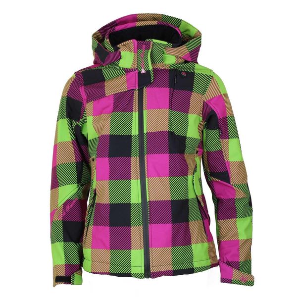 Bluza softshell z nadrukiem dla dziewczynki Peak Mountain Gaveny. Fioletowe bluzy dla dziewczynek Peak Mountain, na zimę, bez wzorów, z softshellu, bez ramiączek, bez kaptura. W wyprzedaży za 255.00 zł.