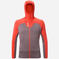 Bluza męska Millet Kamet Grid HD. Brązowe bluzy męskie Millet, m, bez wzorów, z elastanu, z kapturem, wspinaczkowe. Za 819.99 zł.