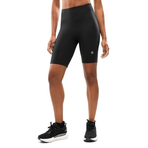 Damskie krótkie legginsy kolarki do biegania Fitness Siroko Thames Black. Czarne legginsy damskie SIROKO, bez wzorów, z tkaniny, do biegania. W wyprzedaży za 147.00 zł.
