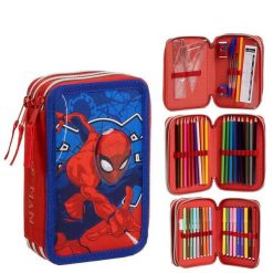 Torebka na przybory szkolne potrójna Cerda Marvel Spiderman. Czerwone torby i plecaki dziecięce Cerda, z materiału. Za 187.00 zł.