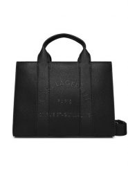 KARL LAGERFELD Torebka A4W30264 Czarny. Czarne torebki do ręki damskie KARL LAGERFELD, bez wzorów, ze skóry, bez dodatków. Za 679.99 zł.