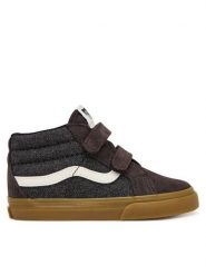 Vans Sneakersy SK8-Mid Reissue V VN000CQ0BLK1 Czarny. Czarne buty sportowe chłopięce Vans, bez wzorów, ze skóry, bez zapięcia. Za 199.99 zł.