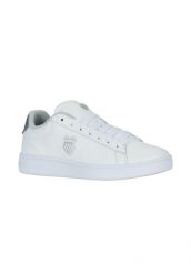 Buty K-Swiss COURT SHIELD II (94412-178-M). Białe obuwie sportowe damskie K-SWISS, bez wzorów, z materiału, na fitness i siłownię. Za 169.00 zł.