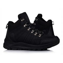Buty męskie turystyczne Hi-Tec MENGELO. Czarne trekkingi męskie Hi-tec, na zimę, trekkingowe. Za 232.05 zł.