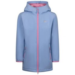 Trespass Brennagh - damska kurtka softshell chabrowy. Niebieskie kurtki damskie Trespass, s, bez wzorów, z materiału, z kapturem. Za 200.77 zł.