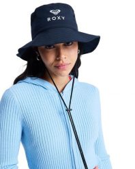 Kapelusz bucket dla Kobiety ROXY SUN ADDICTION Czarny. Szare czapki i kapelusze damskie Roxy, bez wzorów, z elastanu. Za 149.99 zł.