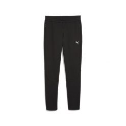 Męskie spodnie EVOSTRIPE PUMA Black. Czarne spodnie sportowe męskie Puma, m, bez wzorów, z dresówki, do piłki nożnej. W wyprzedaży za 179.00 zł.