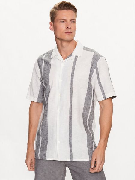 Only & Sons Koszula 22026109 Biały Regular Fit. Białe koszule męskie Only & Sons, l, bez wzorów, z bawełny, bez kołnierzyka, bez ramiączek. Za 79.99 zł.