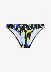 Sportowe figi bikini z szybkoschnącego materiału. Czarne bikini damskie bonprix, bez wzorów. Za 19.99 zł.
