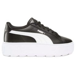 Buty sportowe Puma Karmen 387374 02 czarne. Czarne obuwie sportowe damskie bez wzorów, z materiału. Za 363.73 zł.