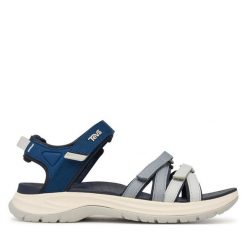 Sandały Teva. Niebieskie obuwie sportowe damskie Teva, bez wzorów, bez obcasa, bez zapięcia. Za 409.99 zł.