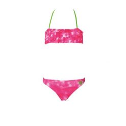 Strój kąpielowy dziewczęcy dwuczęściowy na basen Arena Clouds. Czerwone stroje kąpielowe dla dziewczynek Arena, bez wzorów. Za 89.99 zł.