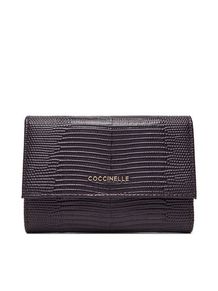 Coccinelle Portfel TL4 Metallic Lizard E2 TL4 11 66 01 Fioletowy. Fioletowe portfele damskie Coccinelle, bez wzorów, ze skóry. Za 489.99 zł.