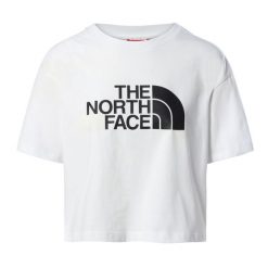 Koszulka sportowa damska The North Face Cropped Easy Tee. Białe koszulki sportowe damskie The North Face, l, bez wzorów, z bawełny, bez kołnierzyka, bez ramiączek. Za 249.99 zł.