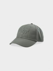 4F Czapka z daszkiem strapback uniseks - oliwkowy/khaki S/M. Brązowe czapki i kapelusze damskie 4f, na lato, bez wzorów, z syntetyku, sportowe. W wyprzedaży za 29.99 zł.