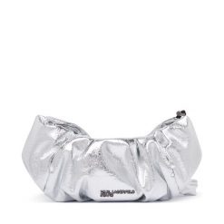 Torebka Karl Lagerfeld Jeans. Szare torebki do ręki damskie Karl Lagerfeld Jeans, bez wzorów, z jeansu, klasyczne, bez dodatków. Za 549.99 zł.